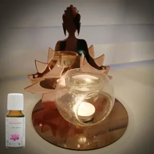 geurbrander buddha met lotus